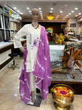 ladies khadi kurti 3 piece