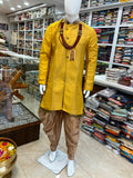3 piece sherwani with broacade fabric