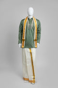 Silk Dhoti , Khanduwa with Short Kurta